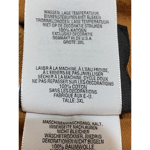 Indie Harley Davidson Gaylord MI Mens 3XL Orange T-Shirt Zips 45th Parallel - Picture 3 of 7